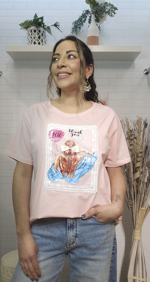 20260305_190048 Camiseta Sweet Rosa - Imagen 1